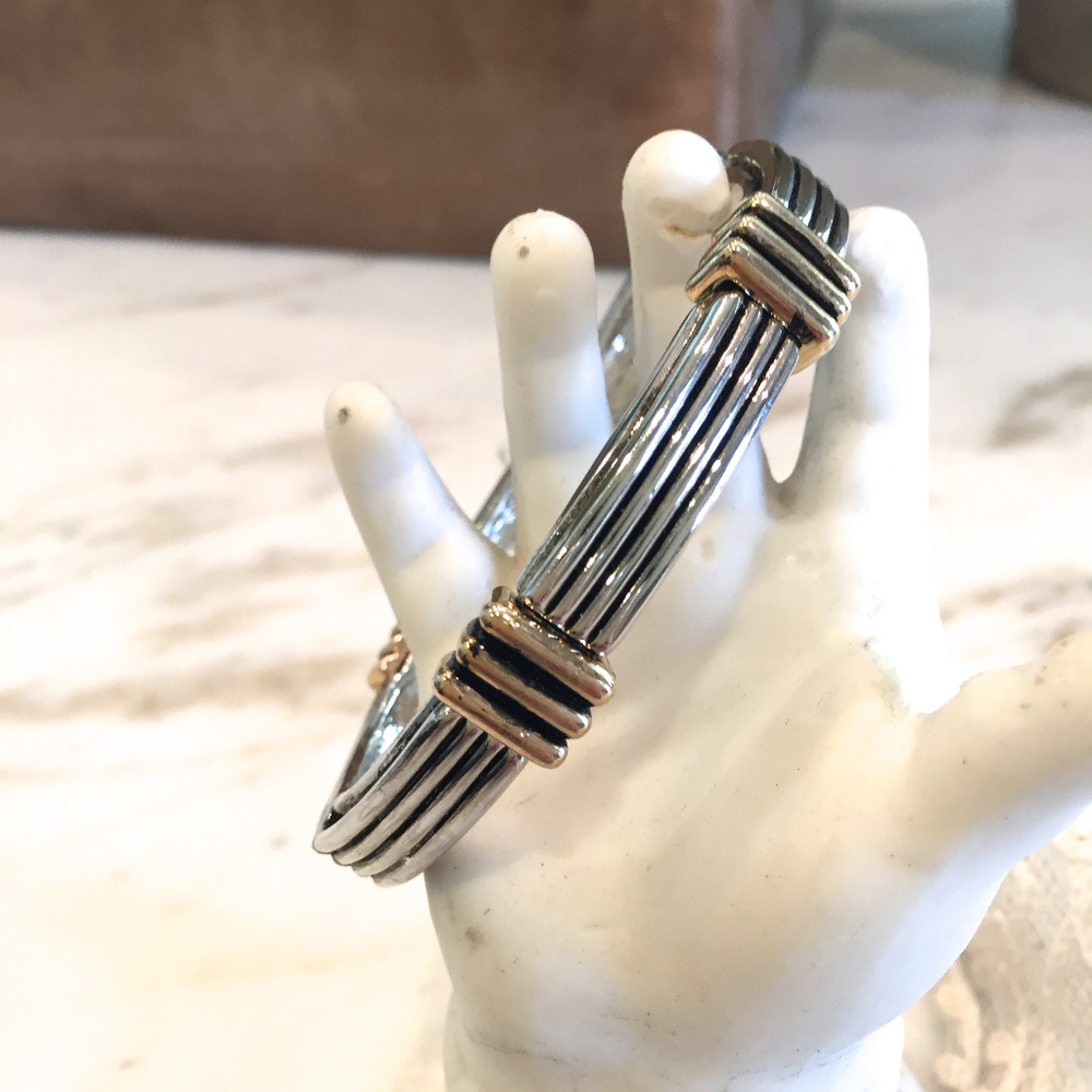 Small, Stately Two Toned Bangle